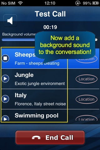 Voypi - Call Background Sounds screenshot 2