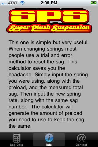 Suspension Calculator by Super Plush screenshot 2