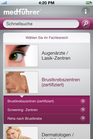 Kliniksuche medführer screenshot 2