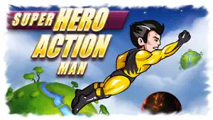 Super Hero Action Man - Best Fun Adventure Race to the Planets Game screenshot #1 for iPhone