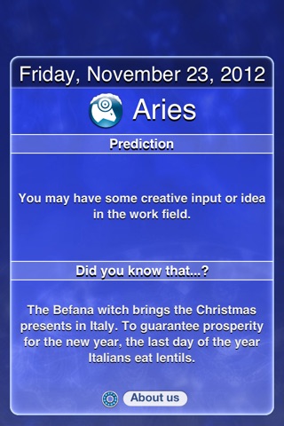 Advent Horoscope screenshot 2