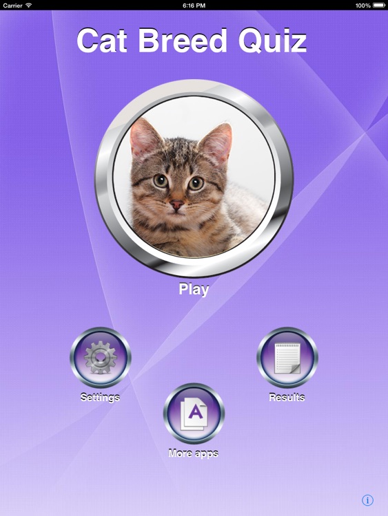 Cat Breed Quiz for iPad