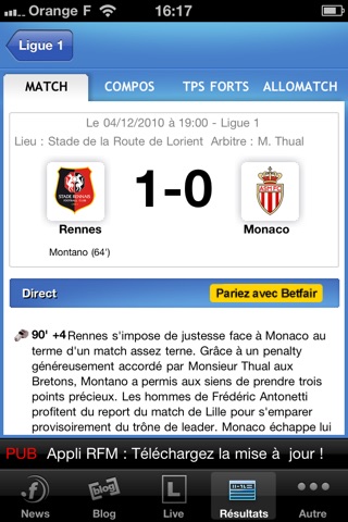 Football.fr screenshot 4