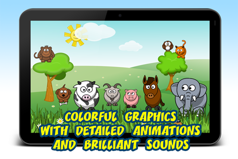 3 Fun Preschool Learning Games for Kids and Babies: Happy Animals, Balloon Colors, Alphabet screenshot 2