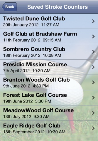 Golf Stroke Counter screenshot 3