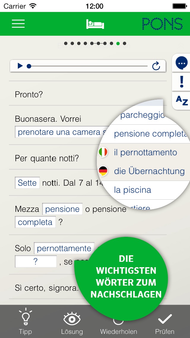 Italienisch lernen - PONS Sprachkurs für Anfänger Screenshot