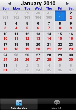 Julian Day Calendar