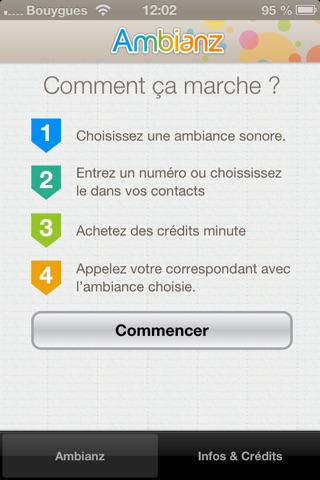 Ambianz - Ajouter un fond sonore à vos appels : alibi, excuse, infidélité, blague ou canular screenshot 2