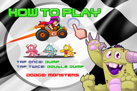 Wind Racer Monster GoKart Race screenshot 2