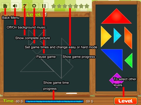 The Crazy Tangram puzzle of animals screenshot 3