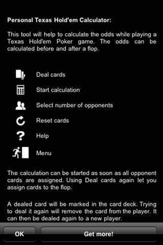 Personal Texas Hold'em Calculator screenshot 4