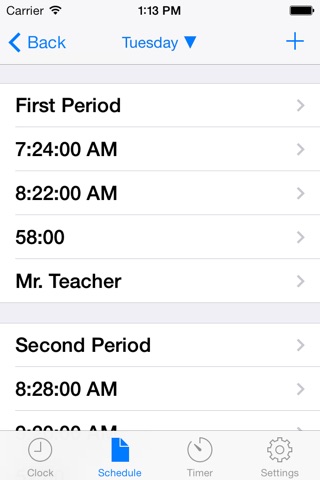 Clock Watcher - Schedule Manager screenshot 2