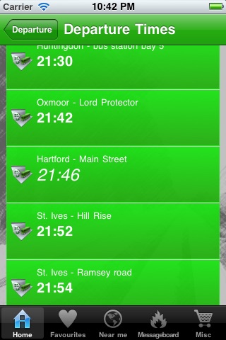 Cambridge Guided Busway - Timetable screenshot 3