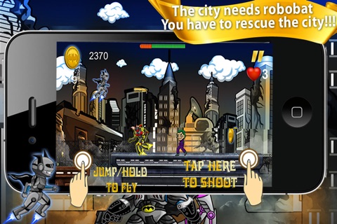 robot bat new cool super hero: best police man kids running multiplayer game 2014 screenshot 3