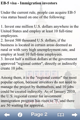 U.S. Immigration FAQ screenshot 2