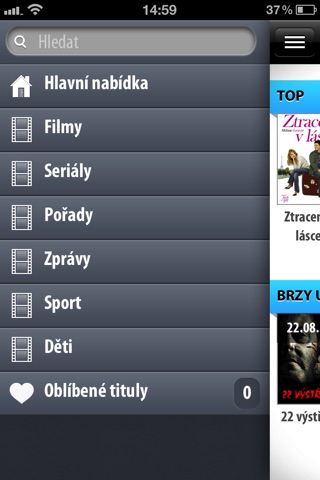 Voyo.cz screenshot 2