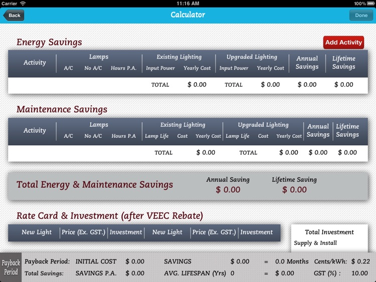 Energy Saving Calculator screenshot-3