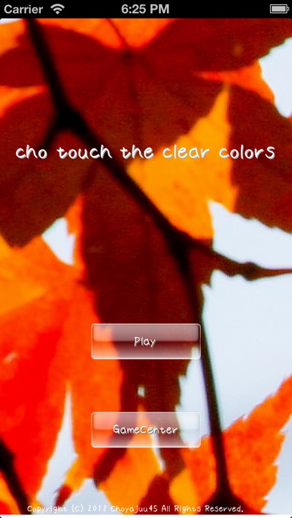 touch the clear colors ~Soothing App with a transparent feeling~