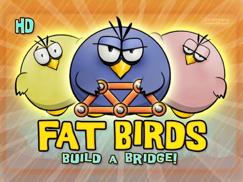 Игра Fat Birds Build a Bridge! HD