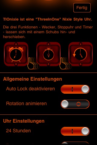 TIOnixie Alarm Clock - Stop Watch - Timer screenshot 4