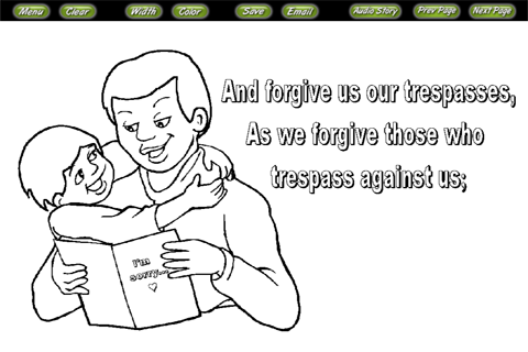 Bible Coloring Stories Lords Prayer screenshot 4