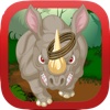 Jungle Safari Fun Friendly Rhinoceros Ring Toss & Catch PRO