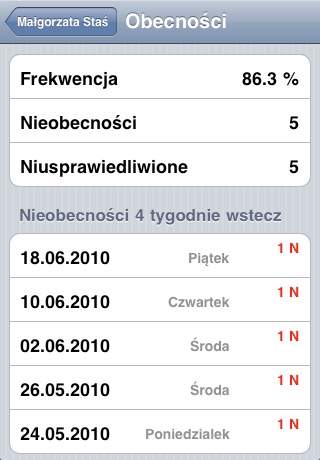 Dziennik wychowawcy screenshot 3