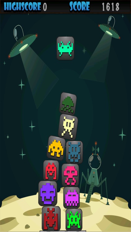 Aliens Squared Cube Stacking Game - PRO screenshot-4