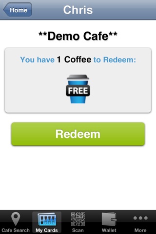 eCoffeeCard screenshot 3