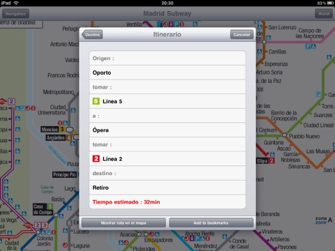 Madrid Subway for iPad screenshot 3