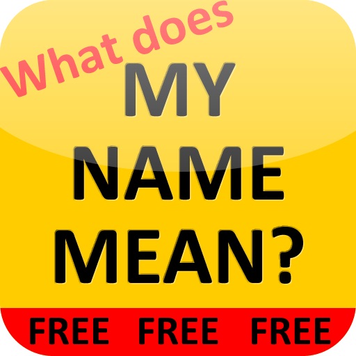 What does MY NAME MEAN? (Large!) icon
