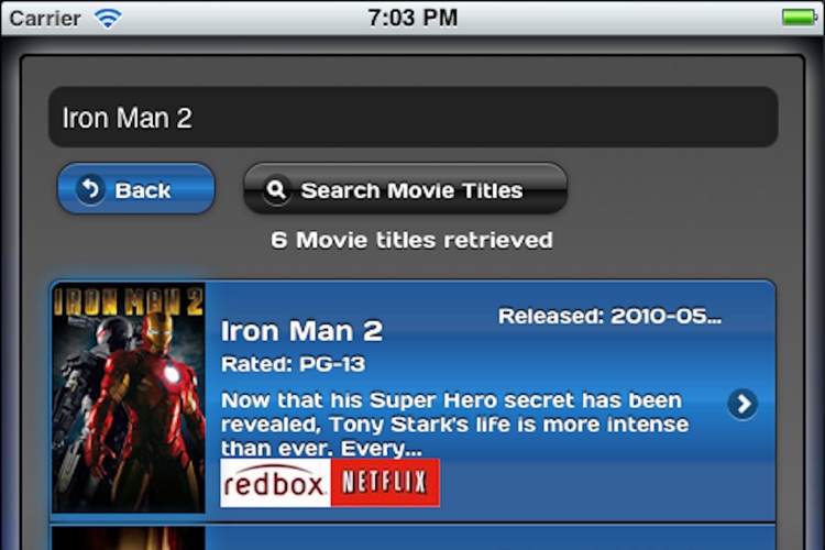 Movie Tracker for NetFlix and Redbox