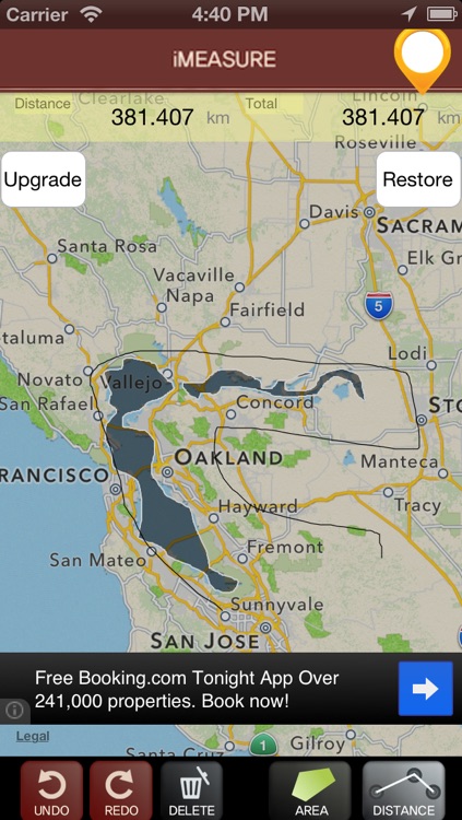 Finger Measure Free - Map Area & Distance Measurement