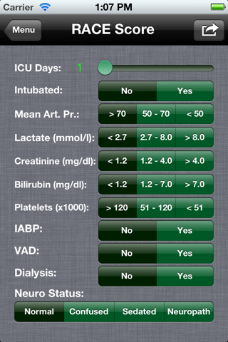 Cardiac ICU screenshot 2