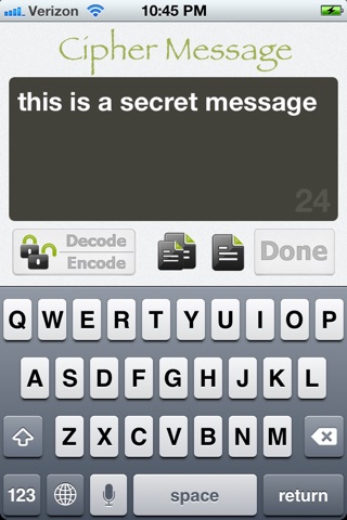 Cipher Message Free screenshot 2