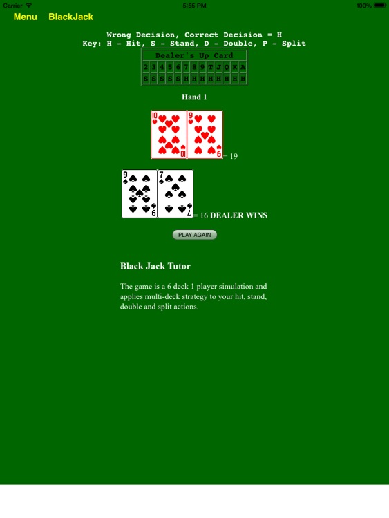 BlackJack Card Count Tutor Free - BA.net screenshot-4