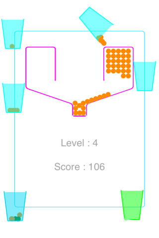 100 Dots Free Falling Balls Game screenshot 2