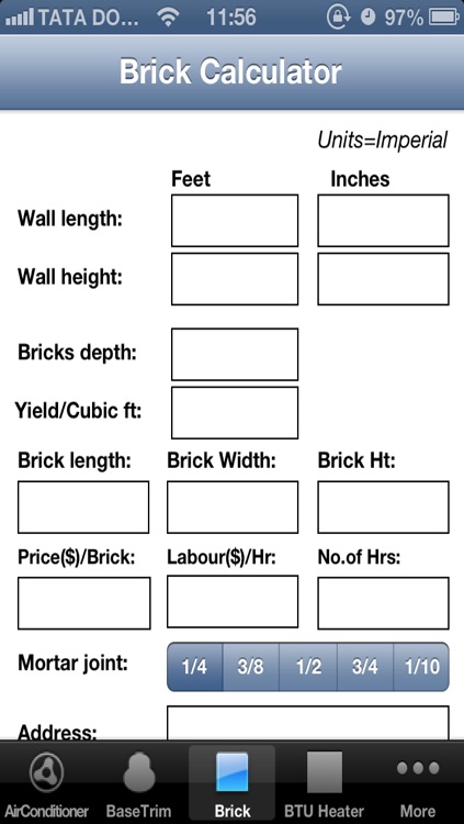 Brick Calculator