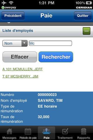 Ceridian Canada Powerpay Mobile screenshot 4