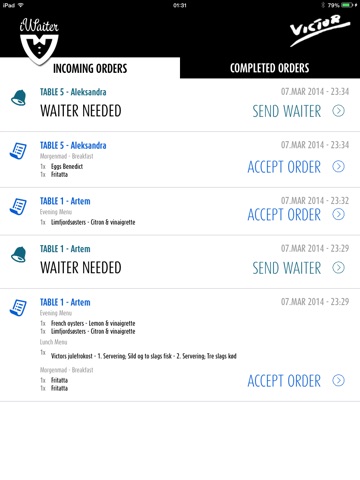 iWaiter Business app screenshot 2