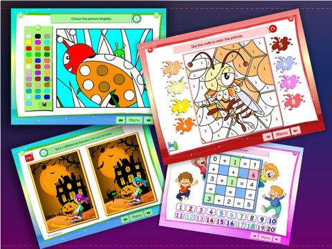 My Children Activity Book, full of colours and class room pre school and school activities screenshot 2