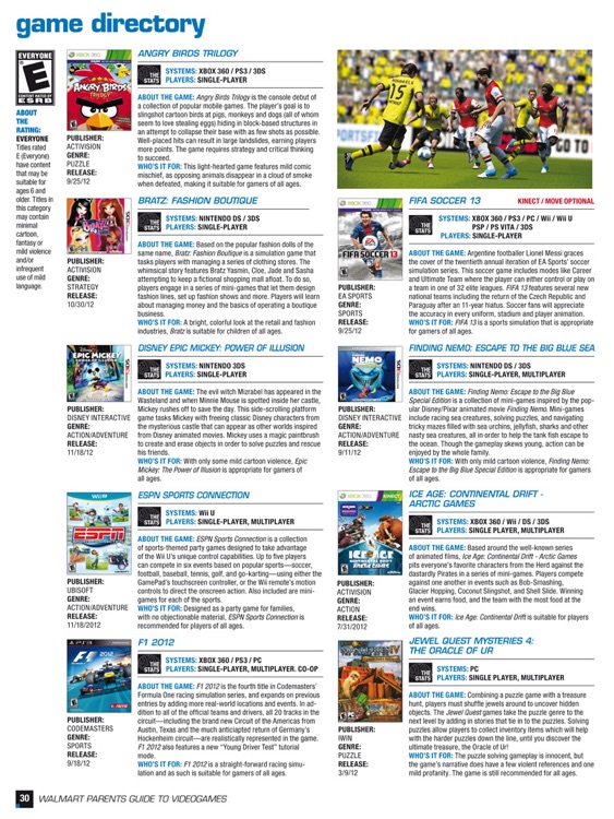 Walmart Parents Guide to Videogames Magazine screenshot-3