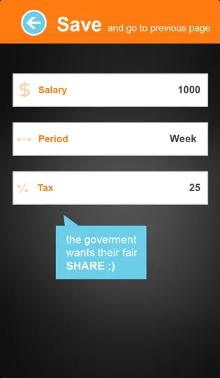 Screenshot von Ihr Gehalt In Echtzeit auf dem iPhone 5