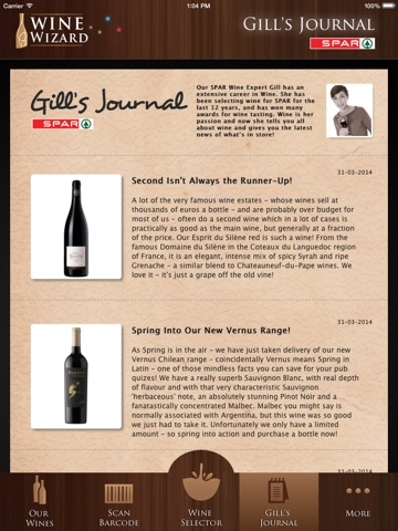 SPAR Wine Wizard for iPad screenshot 4