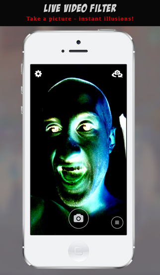 Screenshot #2 pour Bizarro - Optical illusion brain game: Create and share amazing animated photo illusions that boggle the mind and confuse the eyes using live image filters and effects on the iPhone or iPad.