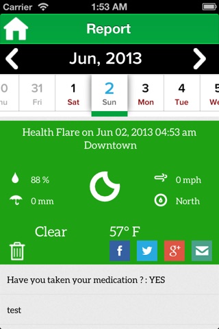 MyDocHub Health Flare Tracker screenshot 2