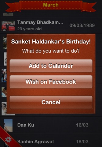 Birthdays - A Beautiful Birthday Reminder App screenshot 3