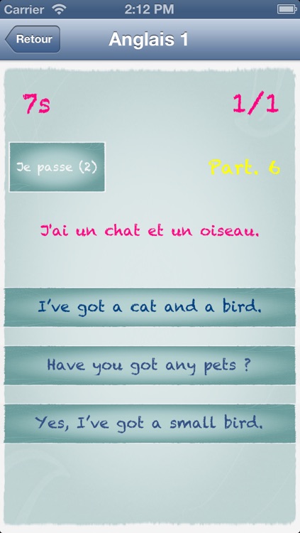 Quiz d'anglais niveau 2 - débutants screenshot-3