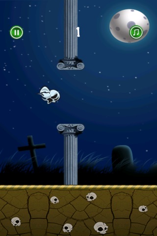 Flappy Angry Ghost - Fun ghost flying arcade game screenshot 2