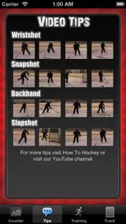 isnipe hockey trainer iphone screenshot 2